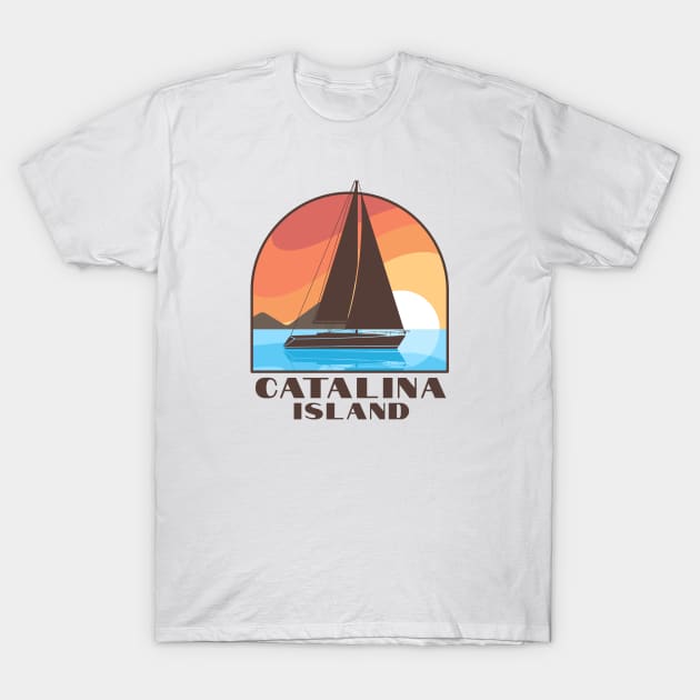 Catalina Island T-Shirt by TravelBadge